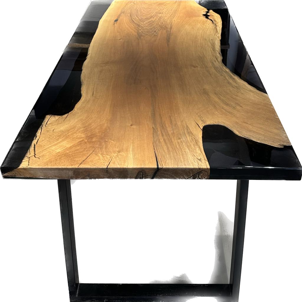 Dining table black epoxy-wa-5