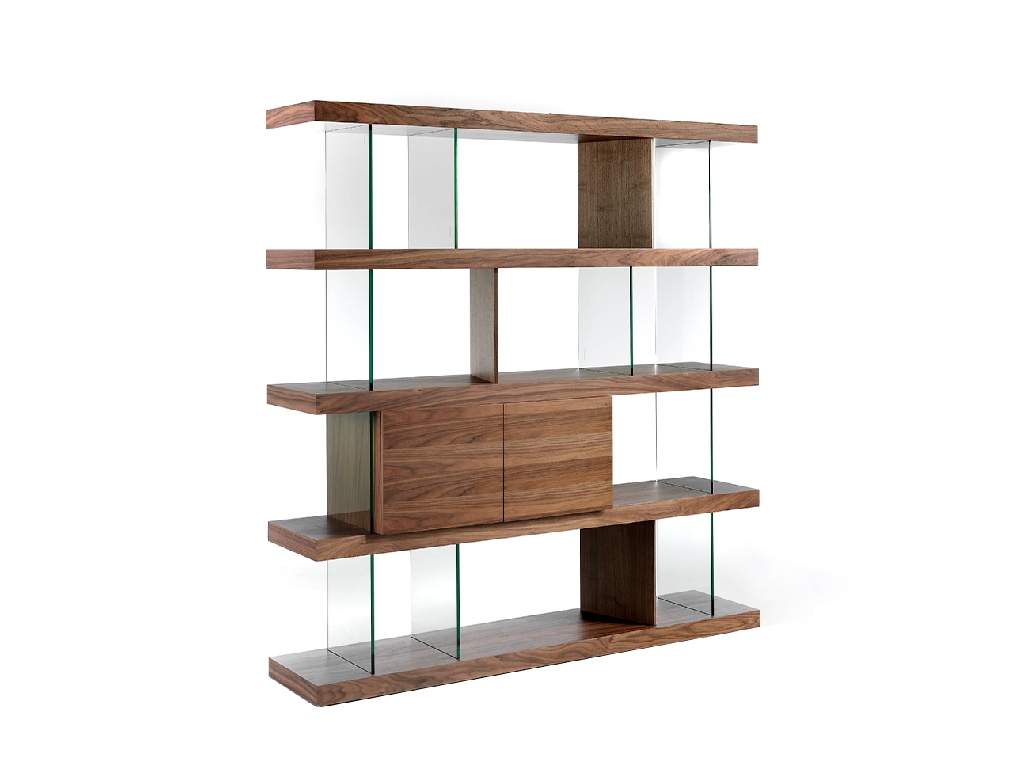Shelf with tempered glass