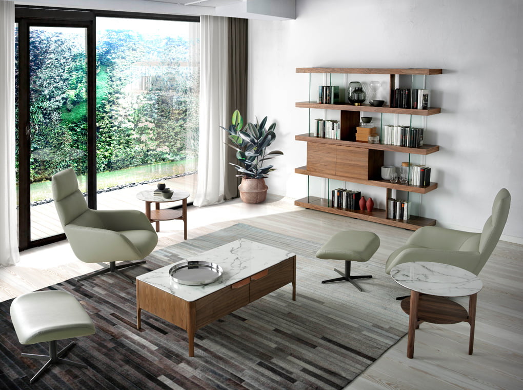 Shelf with tempered glass A